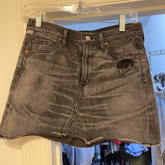 Citizens of Humanity Grey Jean skirt size 24 - Picture 1 of 5